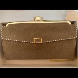 Suede vintage wallet
